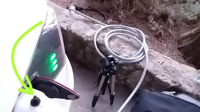 Switch na posição de loop thru